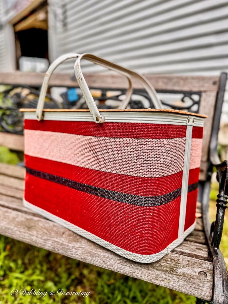 Vintage Red Cooler