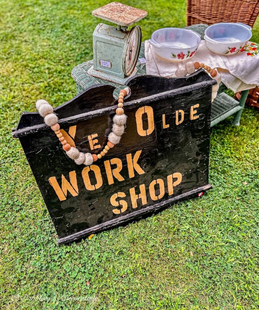 Ye Olde Work Shop Sign