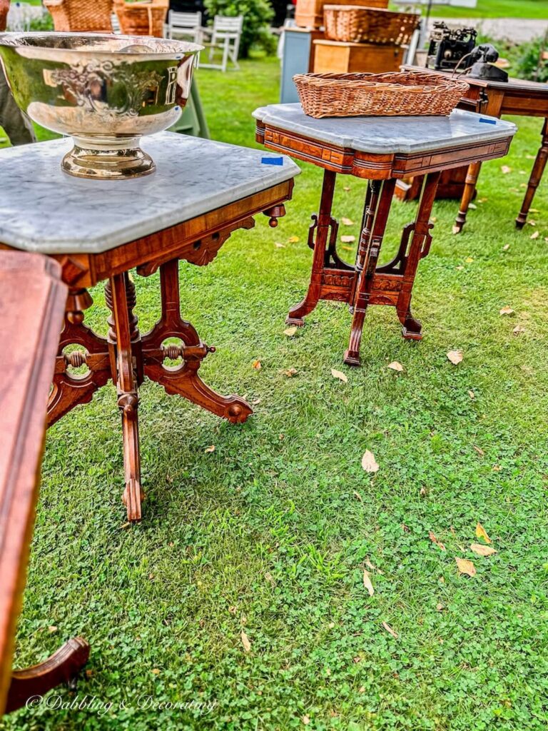 Antique Marble Top Tables