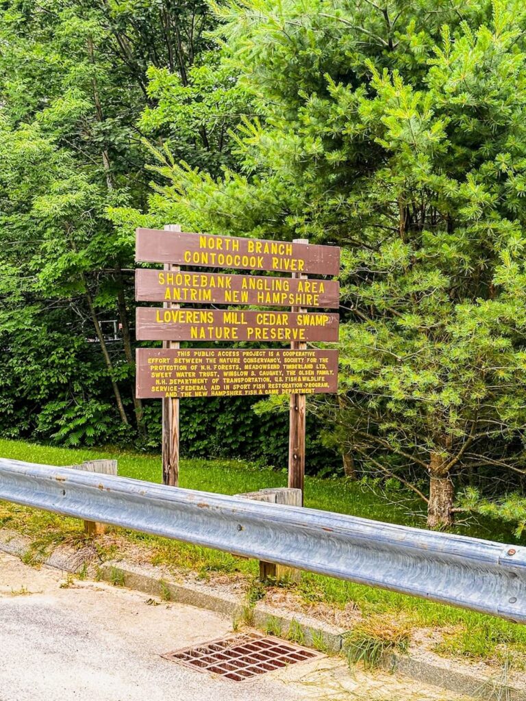 North Branch Contoocook River Sign