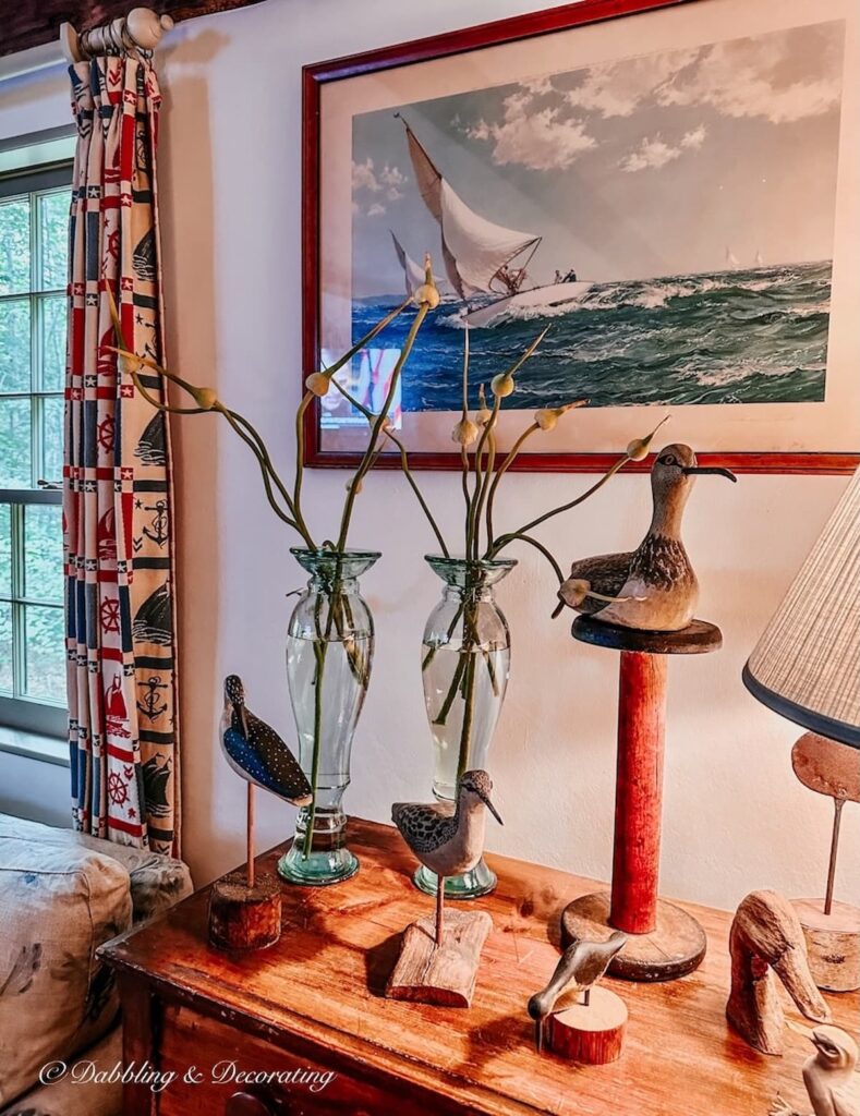 Quaint Nautical Decor Corner With a Vintage Wow Factor