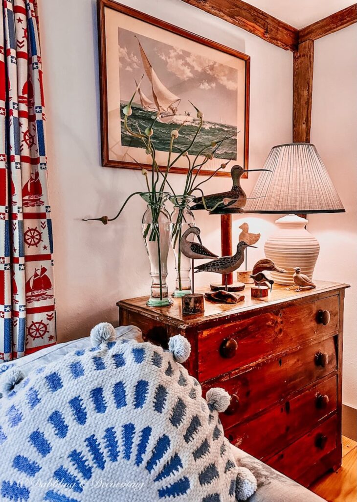 Quaint Nautical Decor Corner With a Vintage Wow Factor