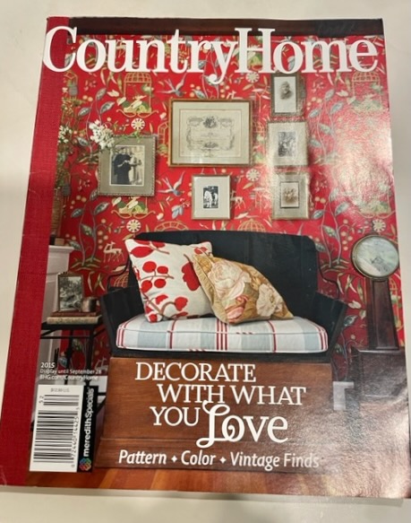 Country Homes Magazine with Whale Balancing Toy