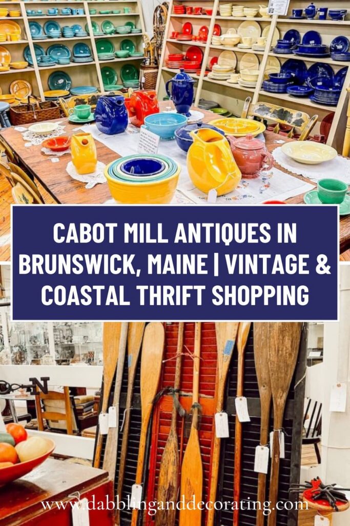 Cabot Mill Antiques in Brunswick, Maine | Vintage & Coastal Thrift Shopping
