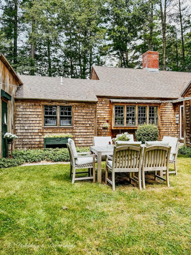 Backyard Teak Table Set