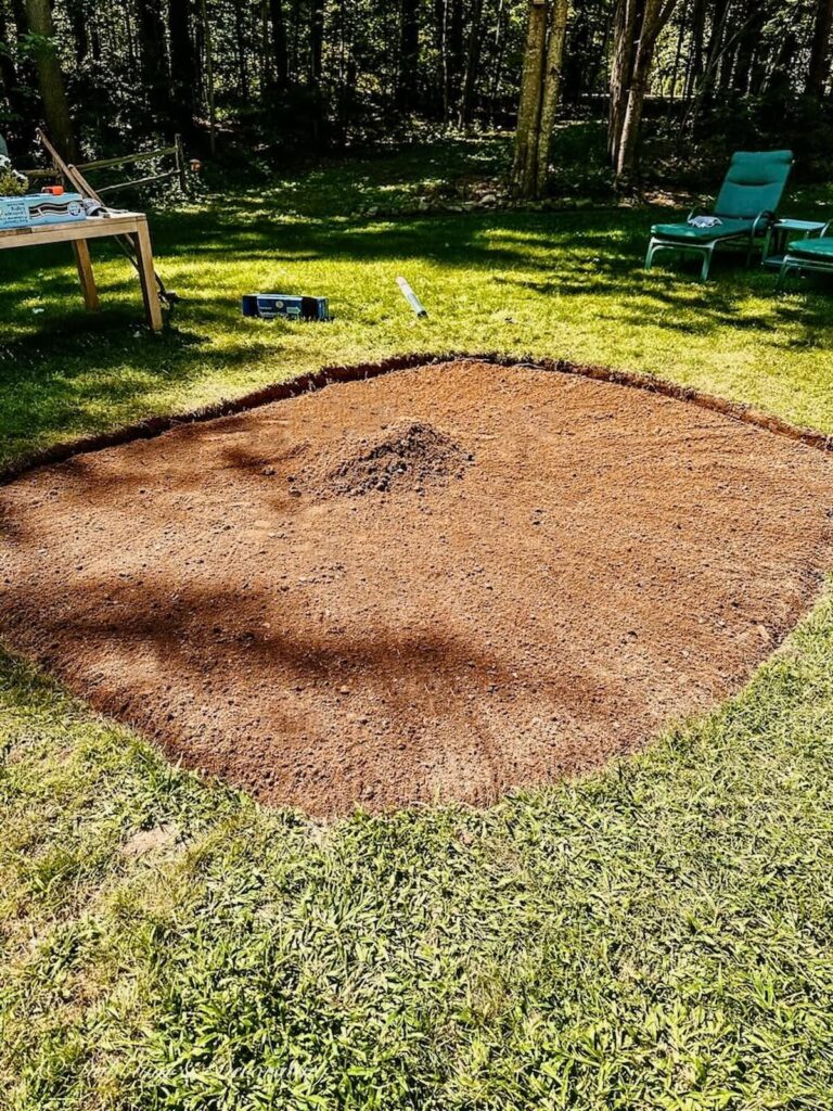 Dirt Patio space.