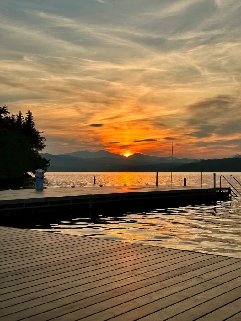 Sunset in the Adirondack Mountains