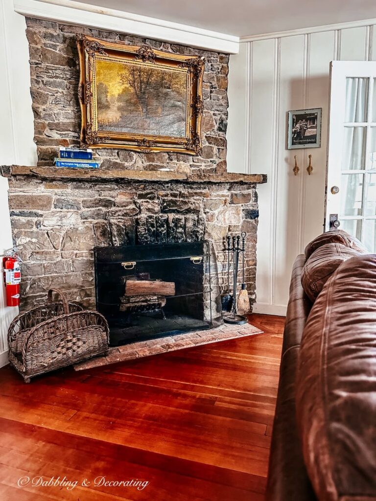 Cozy cottage fireplace