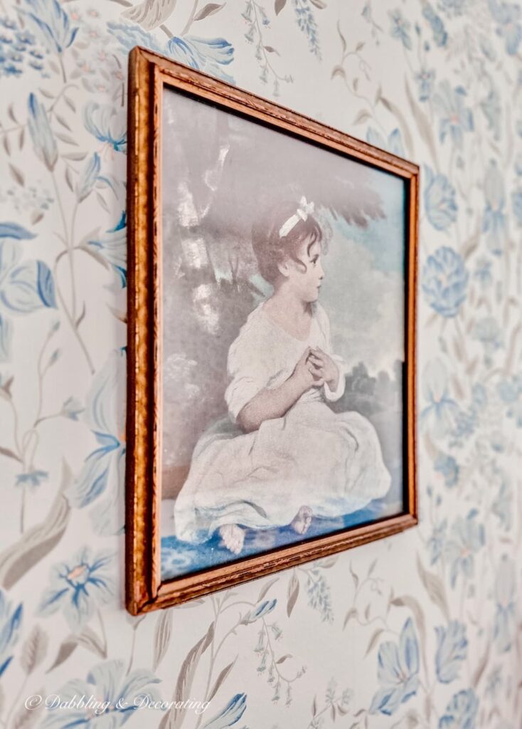 Antique Age of Innocence Framed Print found at country estate sale