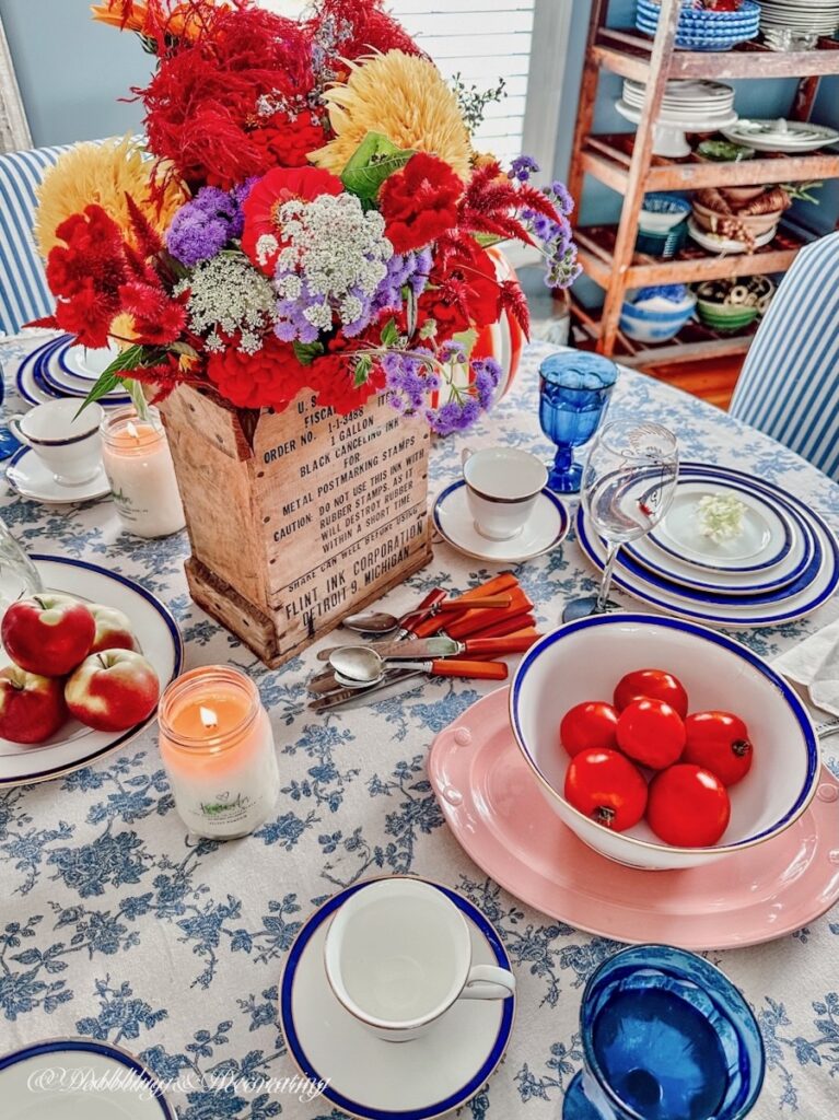 Autumn Bouquet of Flowers Centerpiece