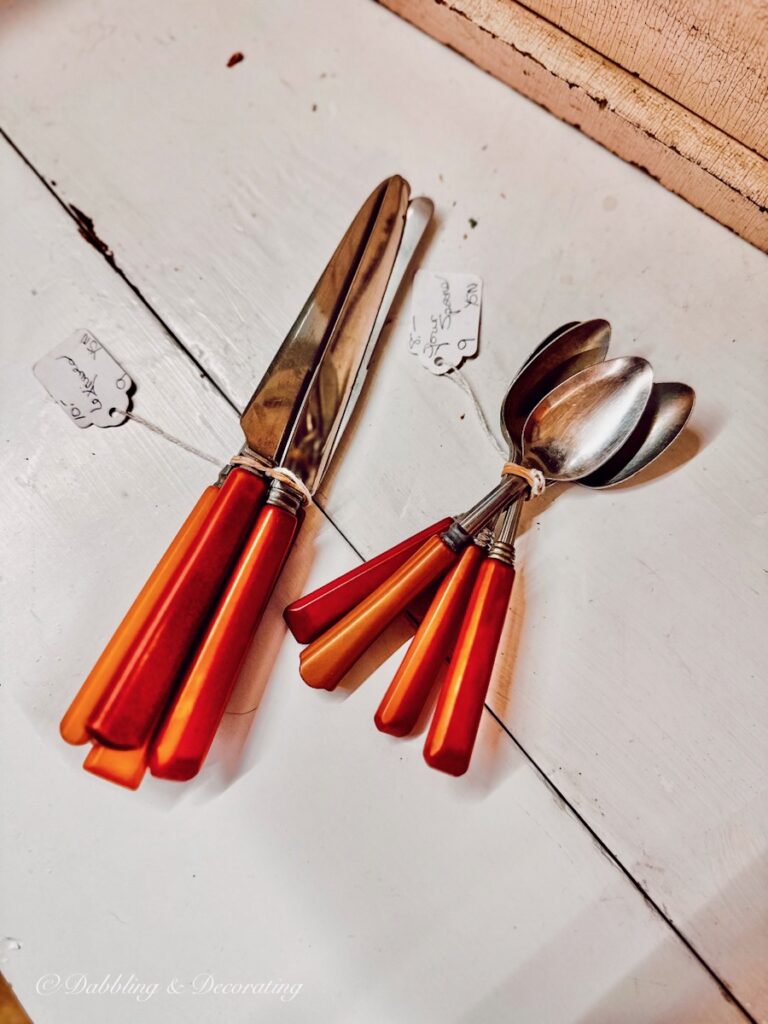 Vintage wooden flatware