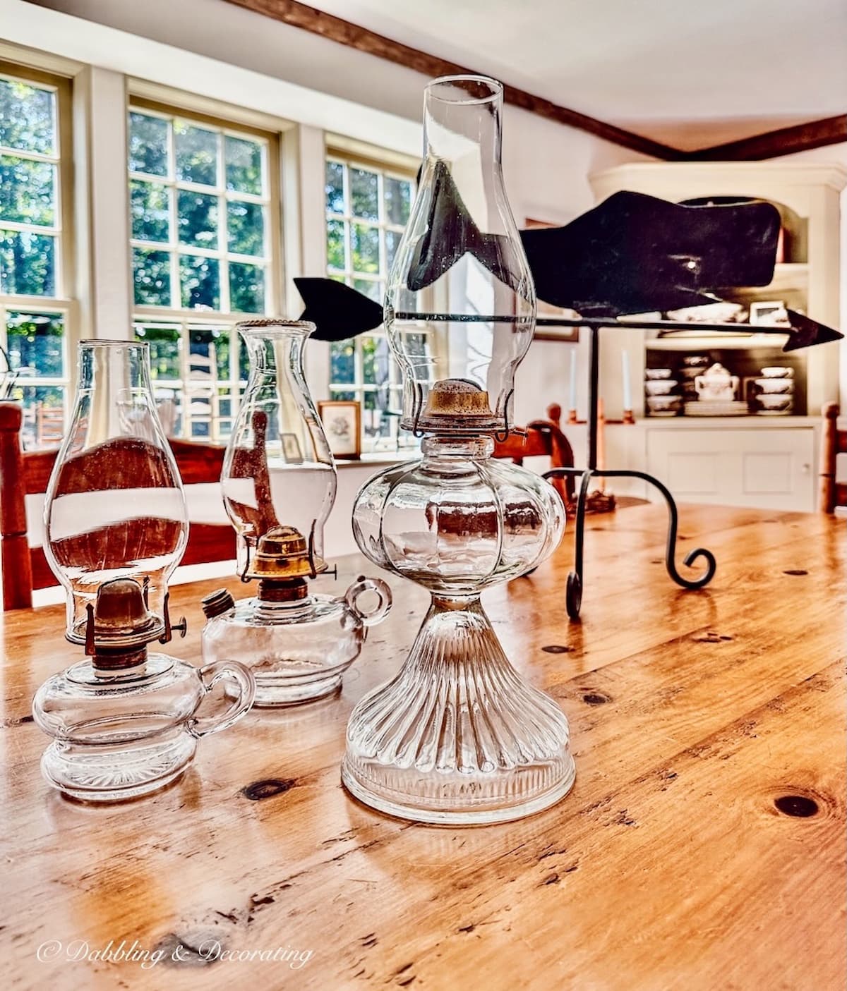 Unique Flowers Vase Repurpose Oil Lamp Dabbling & Decorating