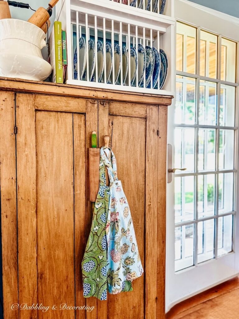 Vintage Bakers Pantry with Colorful Bags