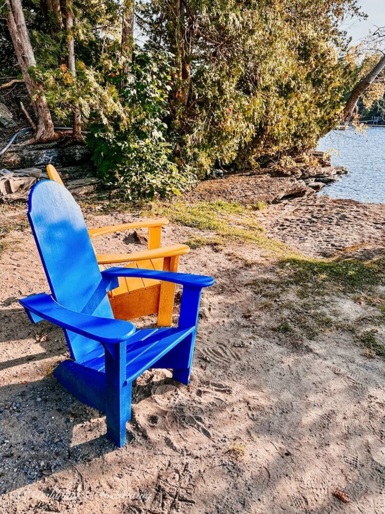 Leisure Line Adirondack Chairs Blue