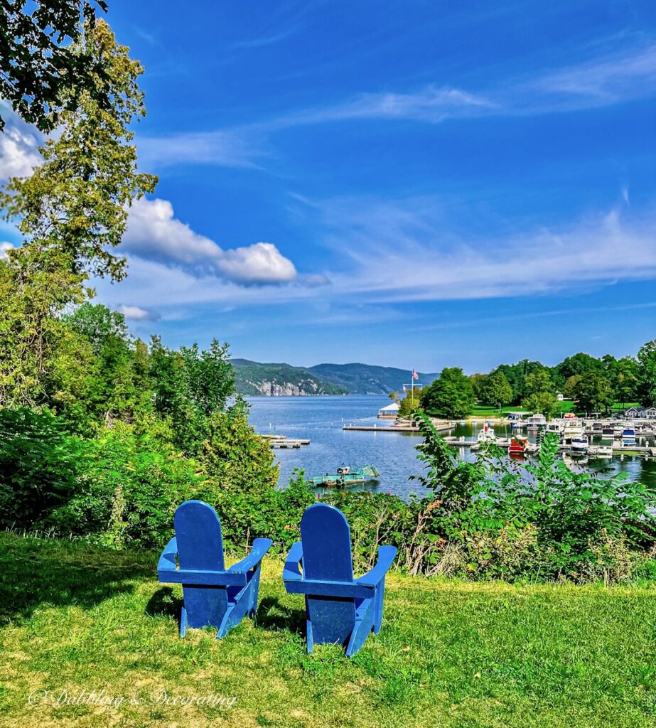 Leisure Line Adirondack Chairs Blue