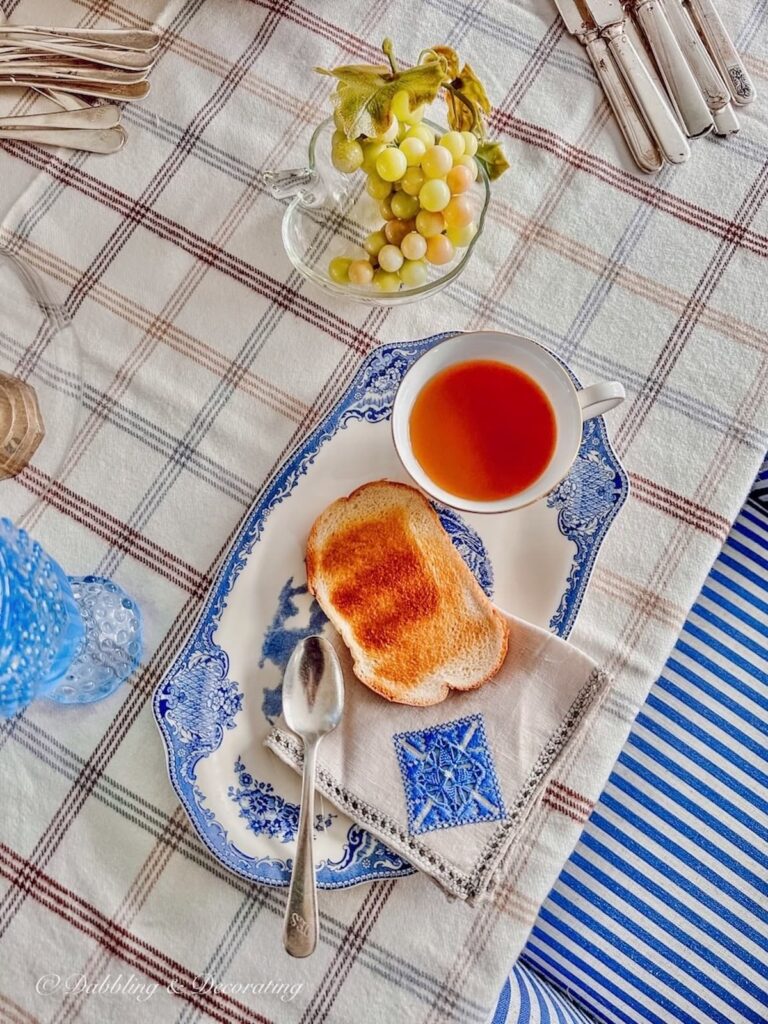 Tea and Toast Table Setting