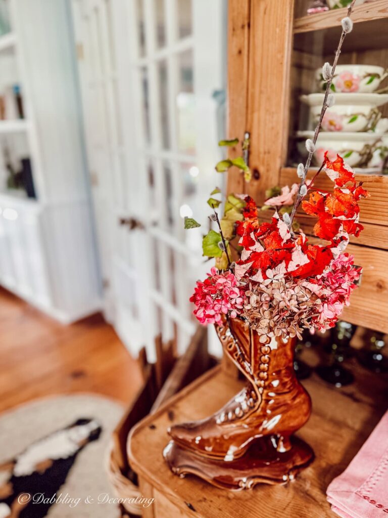 Foraged Womens Boot Bouquet, Forage Arrangements