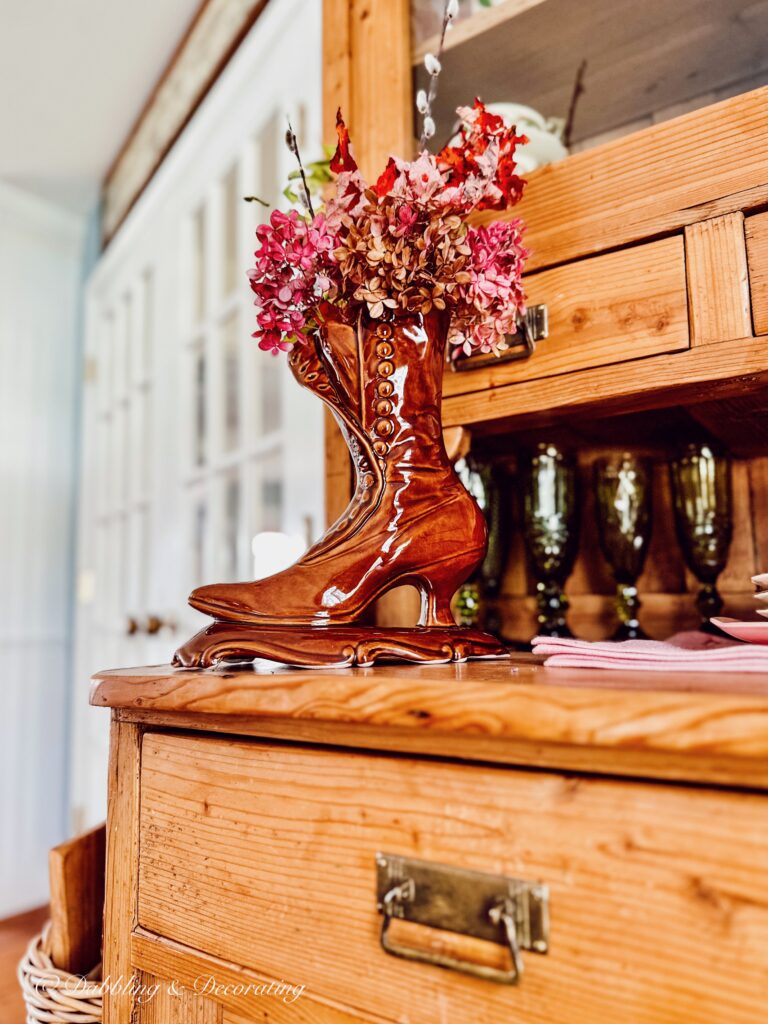 Foraged Womens Boot Bouquet, Forage Arrangements