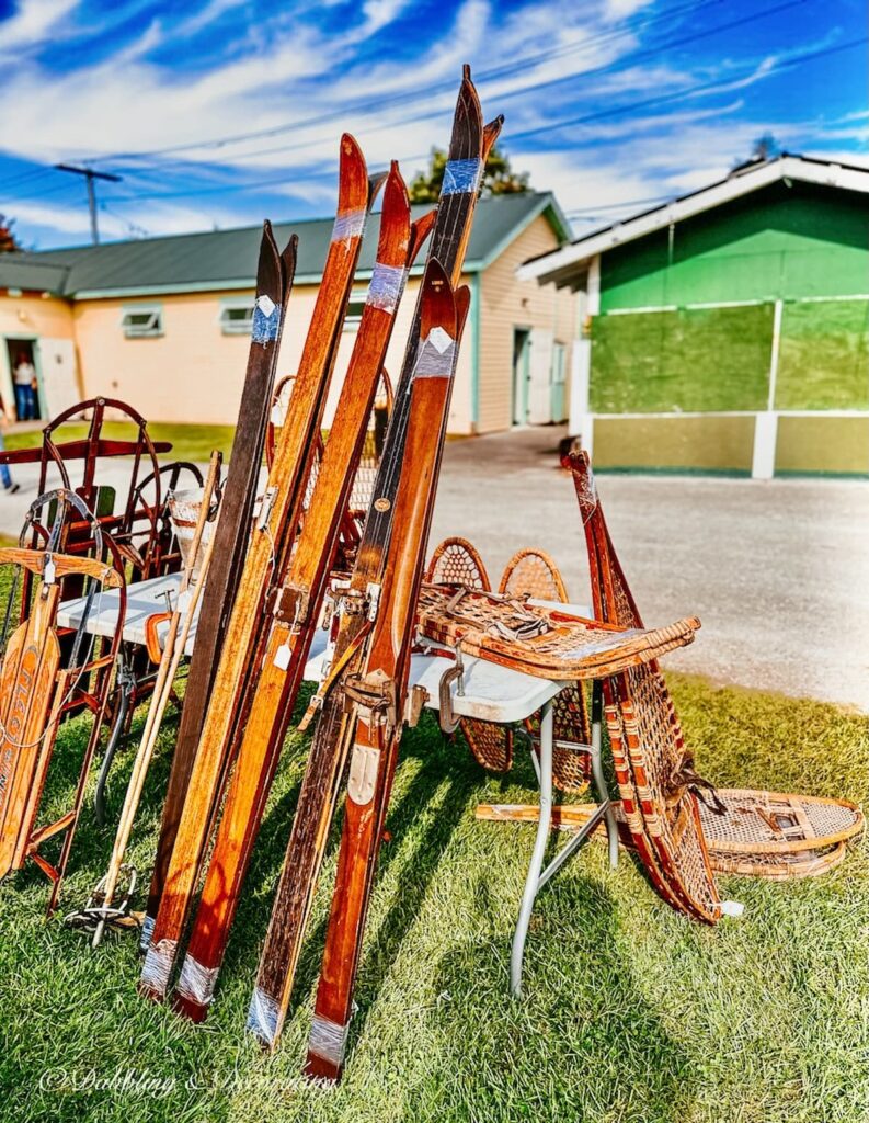 Vintage Wooden Skis