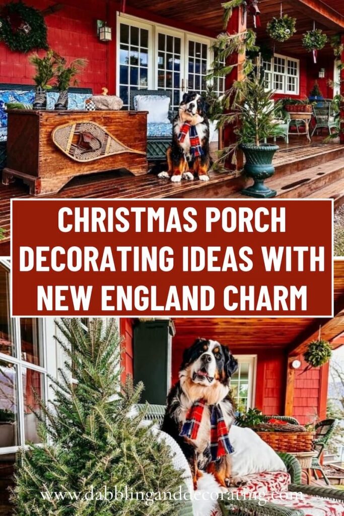 Christmas Porch Decorating Ideas with New England Charm