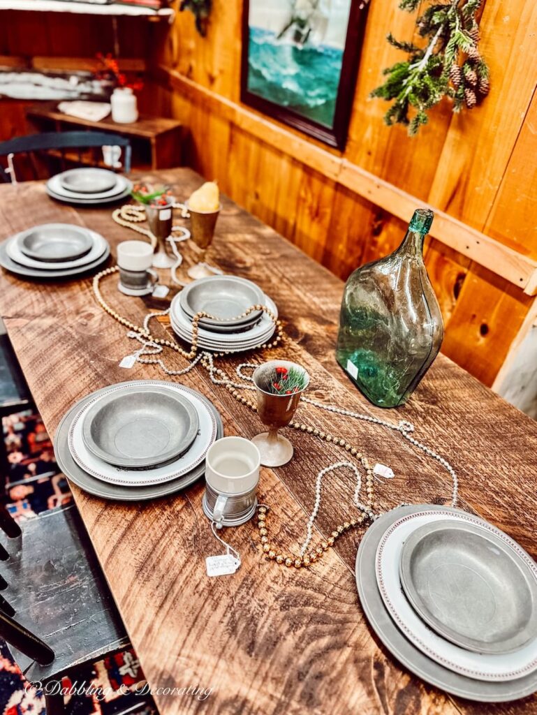 Table Setting in Pewter