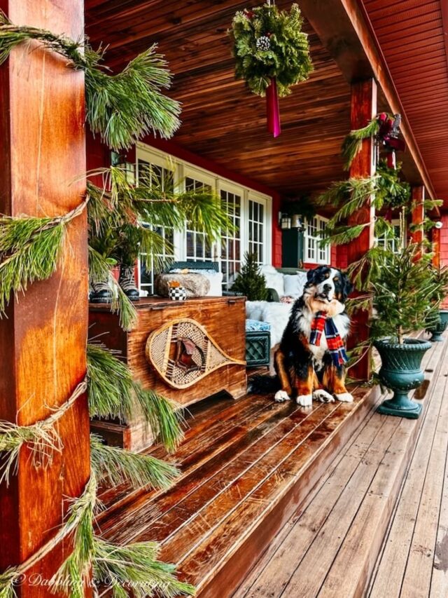 Front Porch Christmas Decorating Ideas with Classic New England Charm