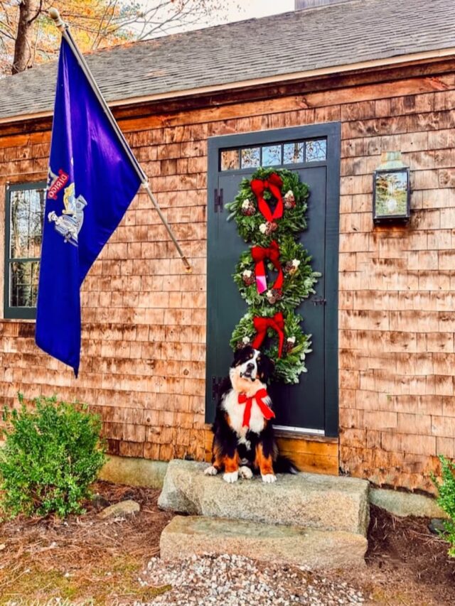 A 1930s Front Door Christmas Wreath Tradition