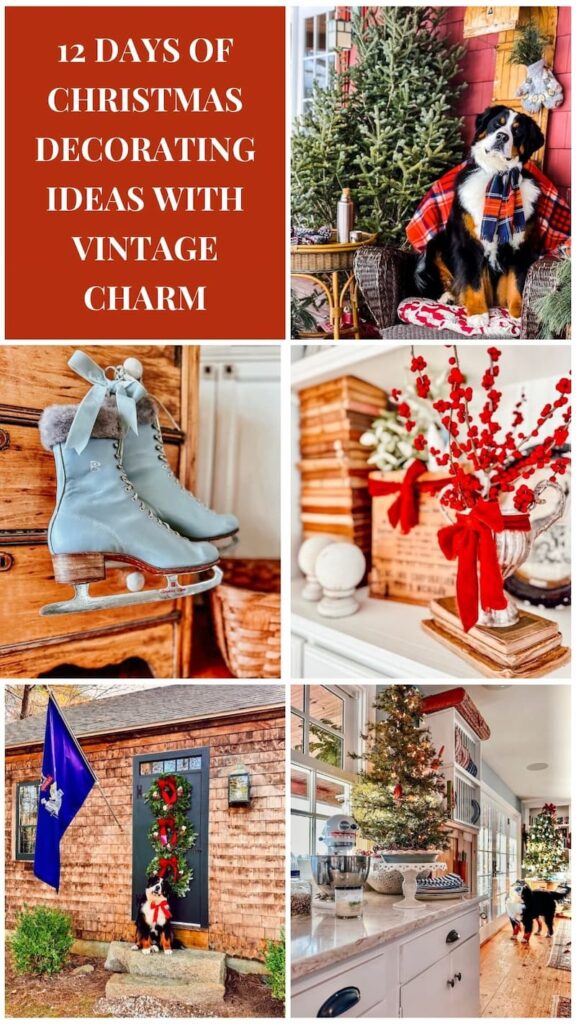 12 Days of Christmas Decorating Ideas with Vintage Charm photo collage