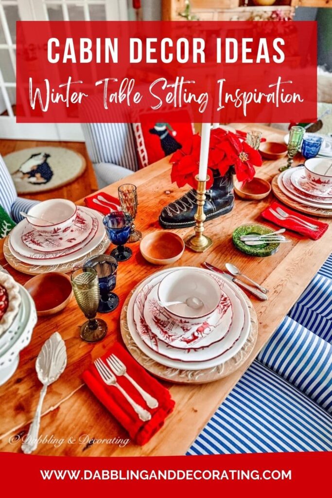 Cabin Decor: Winter Table Setting Inspiration