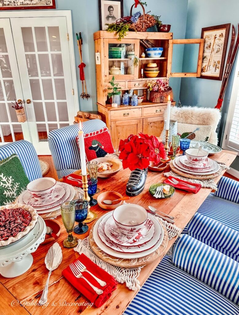 Cabin Decor: Winter Table Setting Inspiration