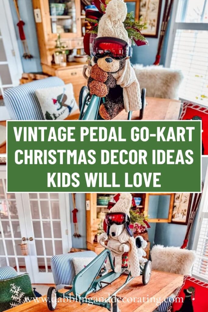 Vintage Pedal Go-Kart Christmas Decor Ideas Kids Will Love