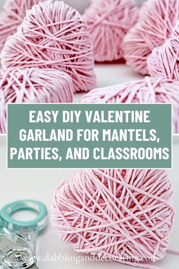 Easy DIY Valentine Garland for Mantels, Parties, and Classrooms