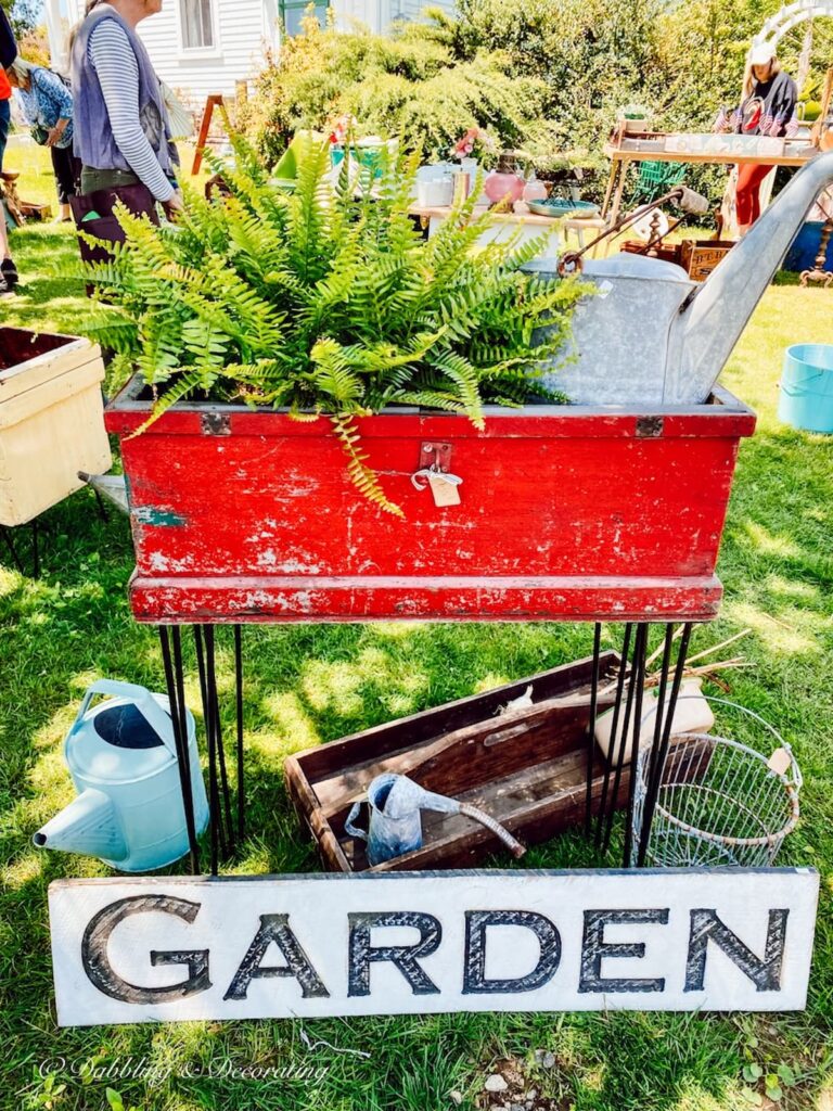 Red Vintage Garden Box