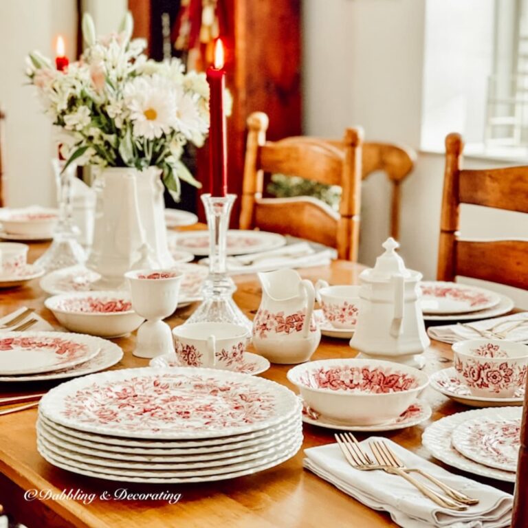 Romantic Table Setting Pretty in Pink