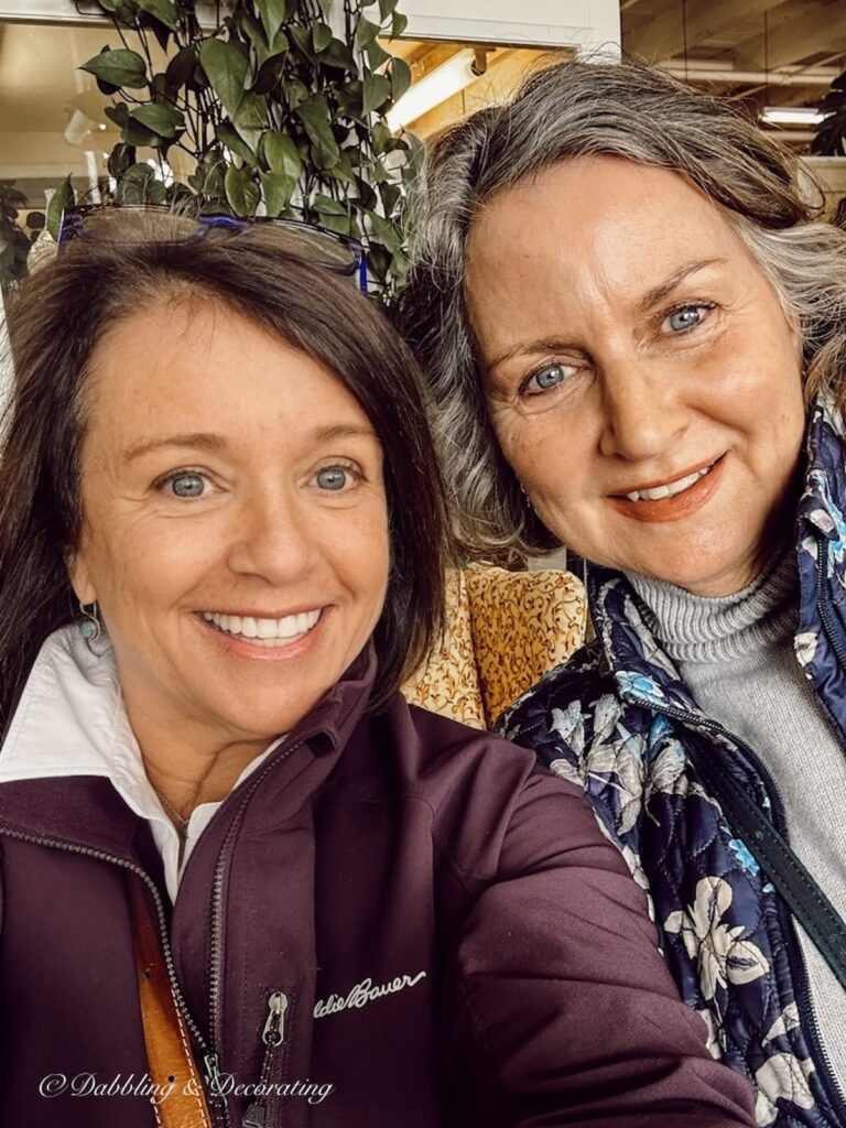 Ann and Molly Antiquing on the Trail