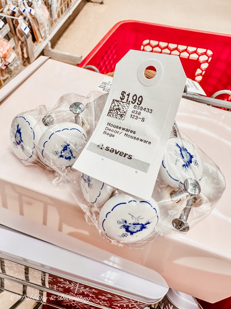 Blue and White Knobs in a Bag