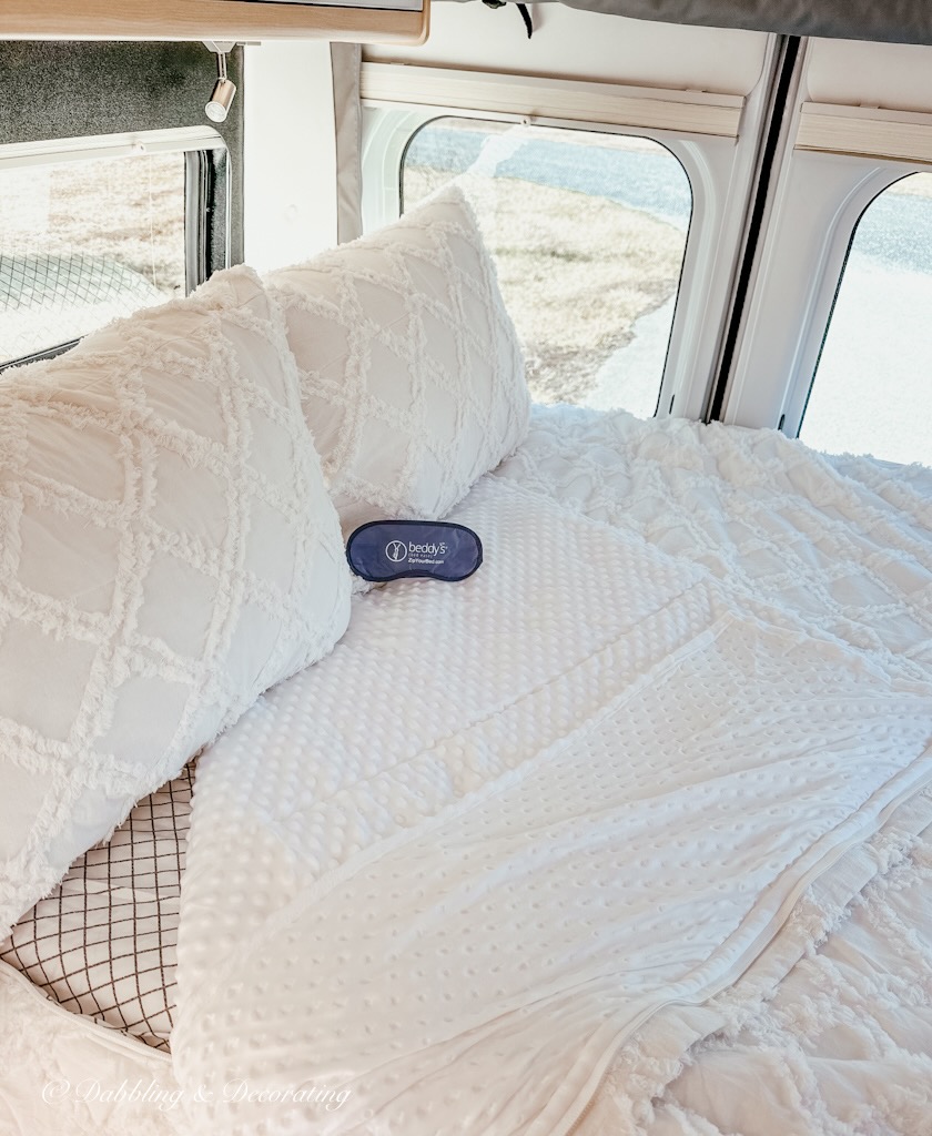 White RV Bed