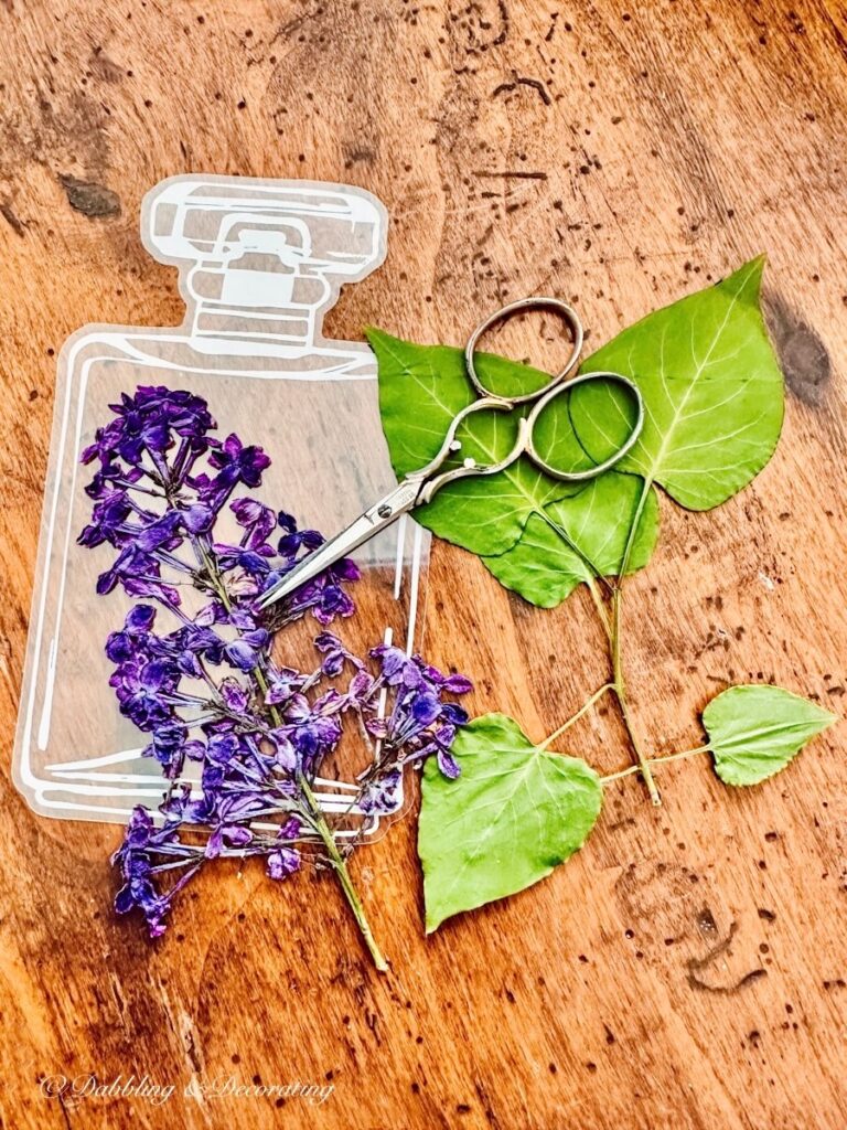Dried Lilac Bookmark Craft