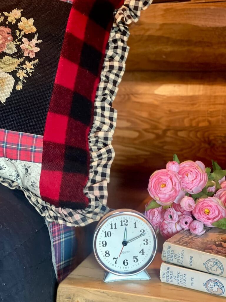 Vintage clock on Side Table