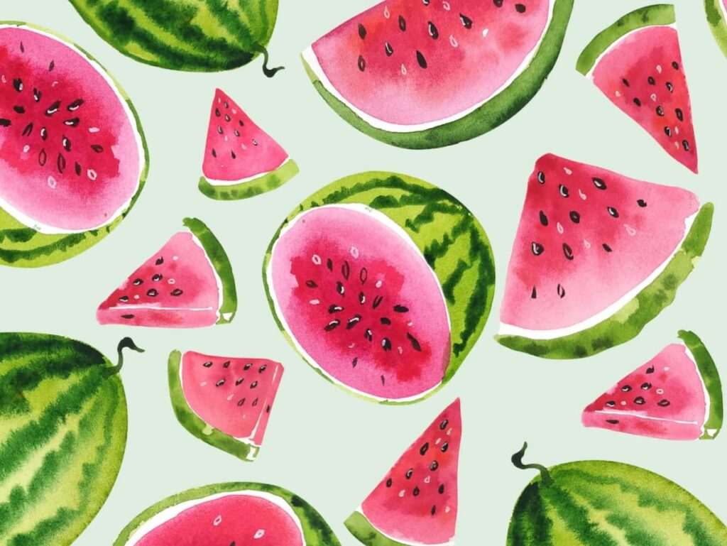 Watermelons Pink and Green