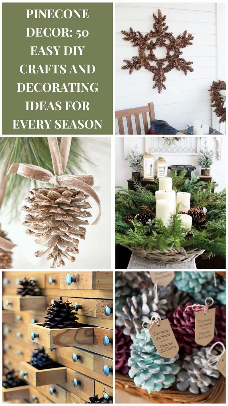 Pinecone Decor: 50 Easy DIY Crafts and Decorating Ideas for Every Season