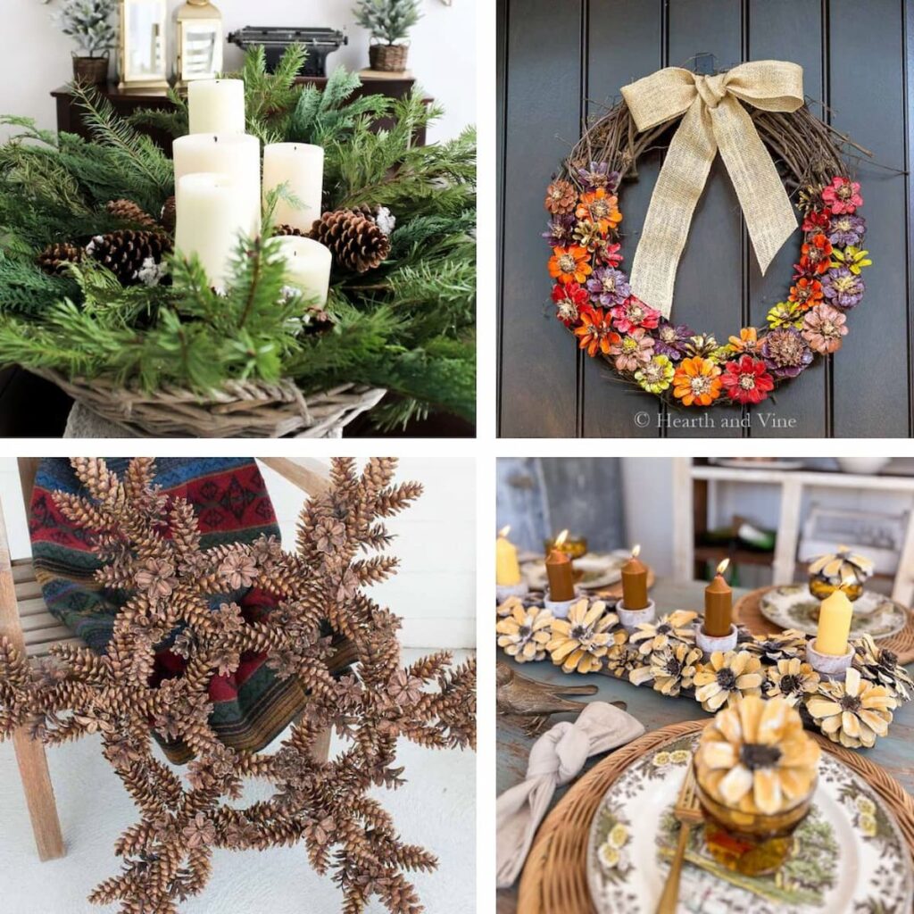 Pinecone Decor 50 Easy DIY Crafts and Decorating Ideas for Every Season