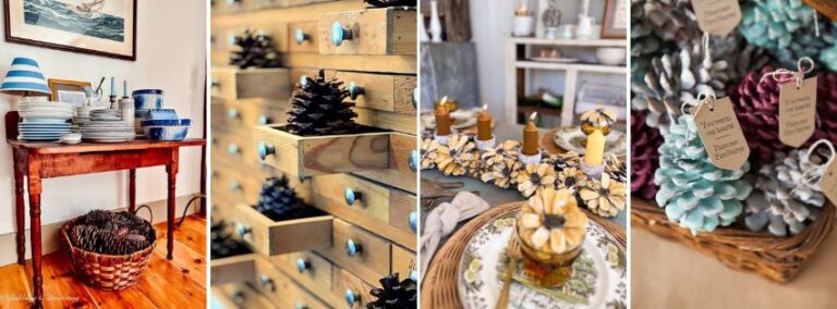 View of Pinecone Decor: 50 Easy DIY Crafts and Decorating Ideas for Every Season