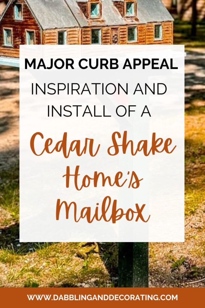 Cedar Shake Mailbox Inspiration and Installation for Major Curb Appeal