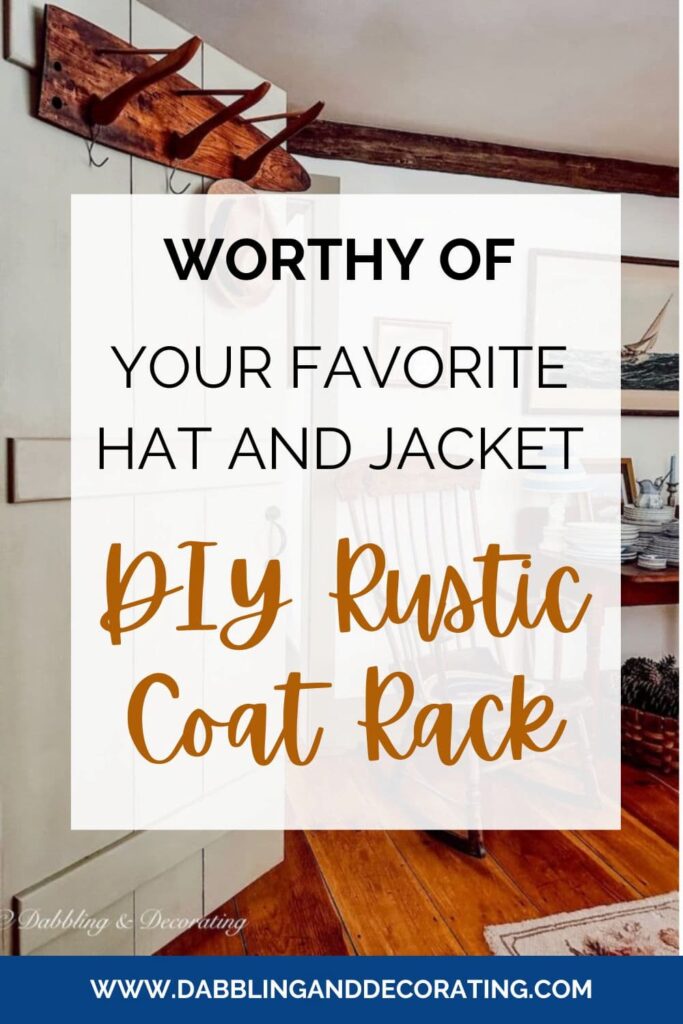 DIY Rustic Coat Rack Idea Worthy of Your Favorite Vintage Hat and Jacket 