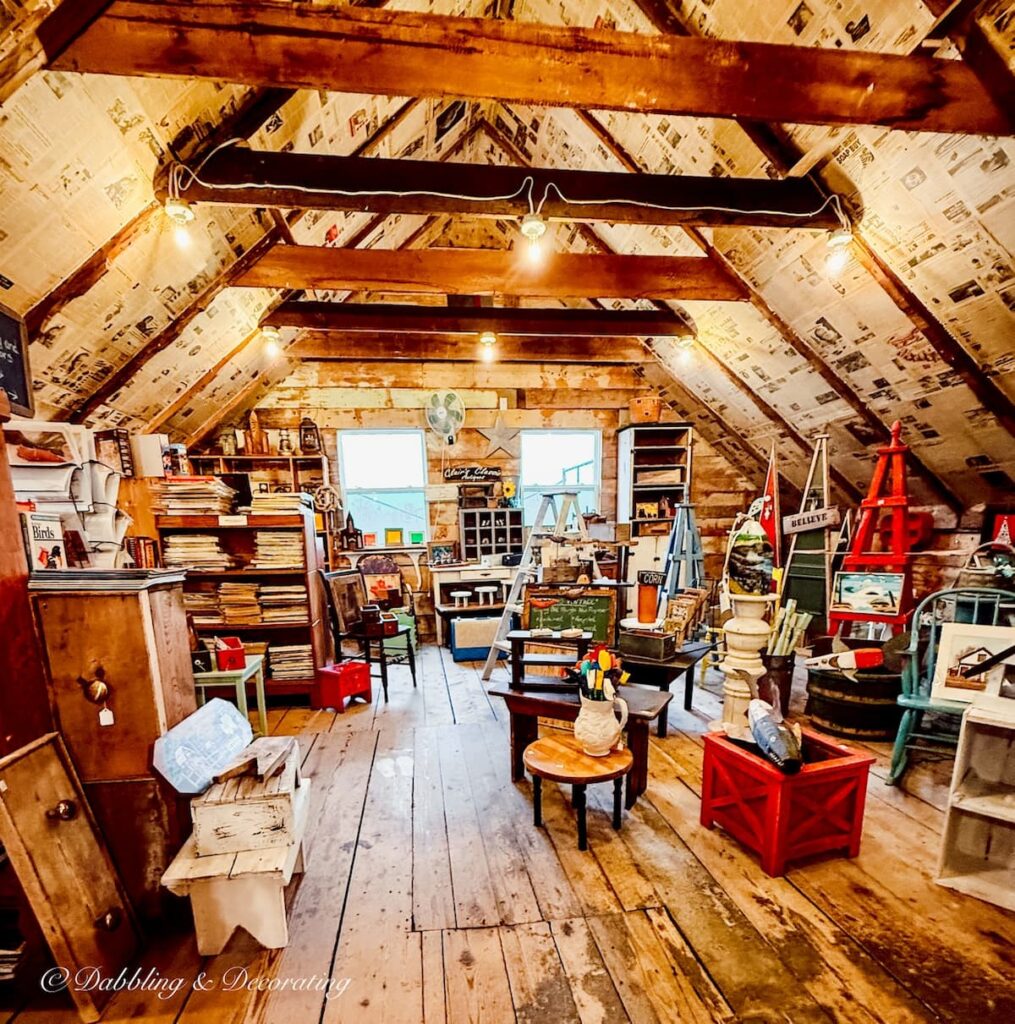 Inside antique store in Nova Scotia.