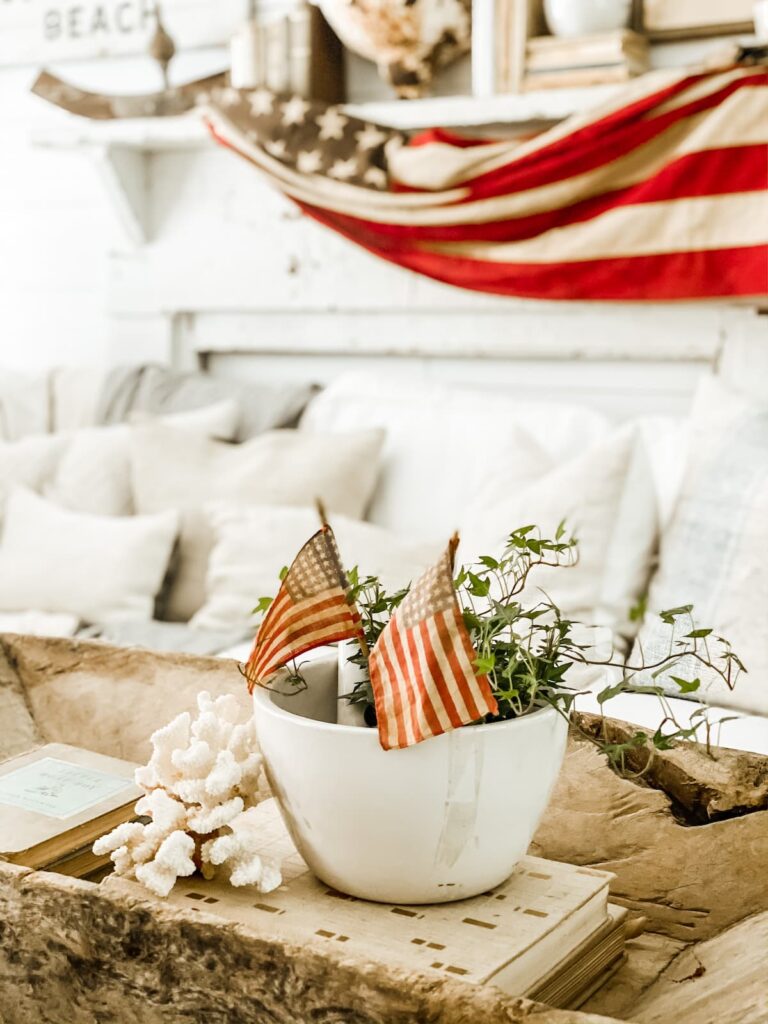 Patriotic Farmhouse Decor.