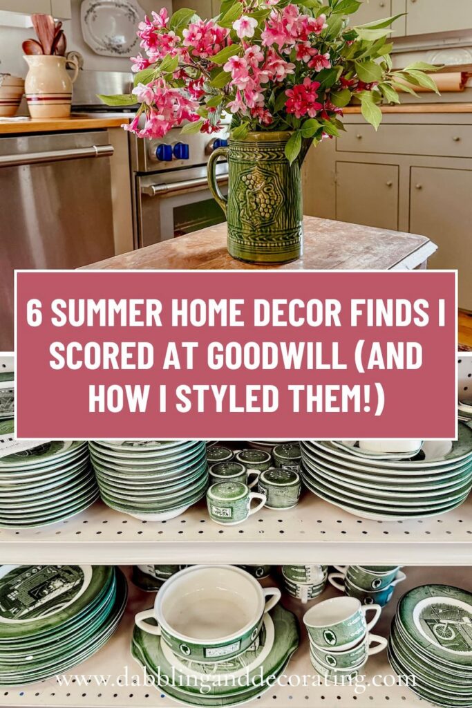 6 Summer Home Decor Finds I Scored at Goodwill (and How I Styled Them!)