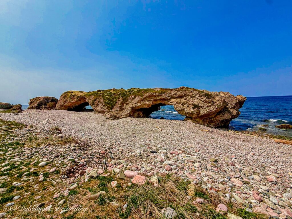 Arches Provincial Park beach side beachcombing for costal decor ideas.