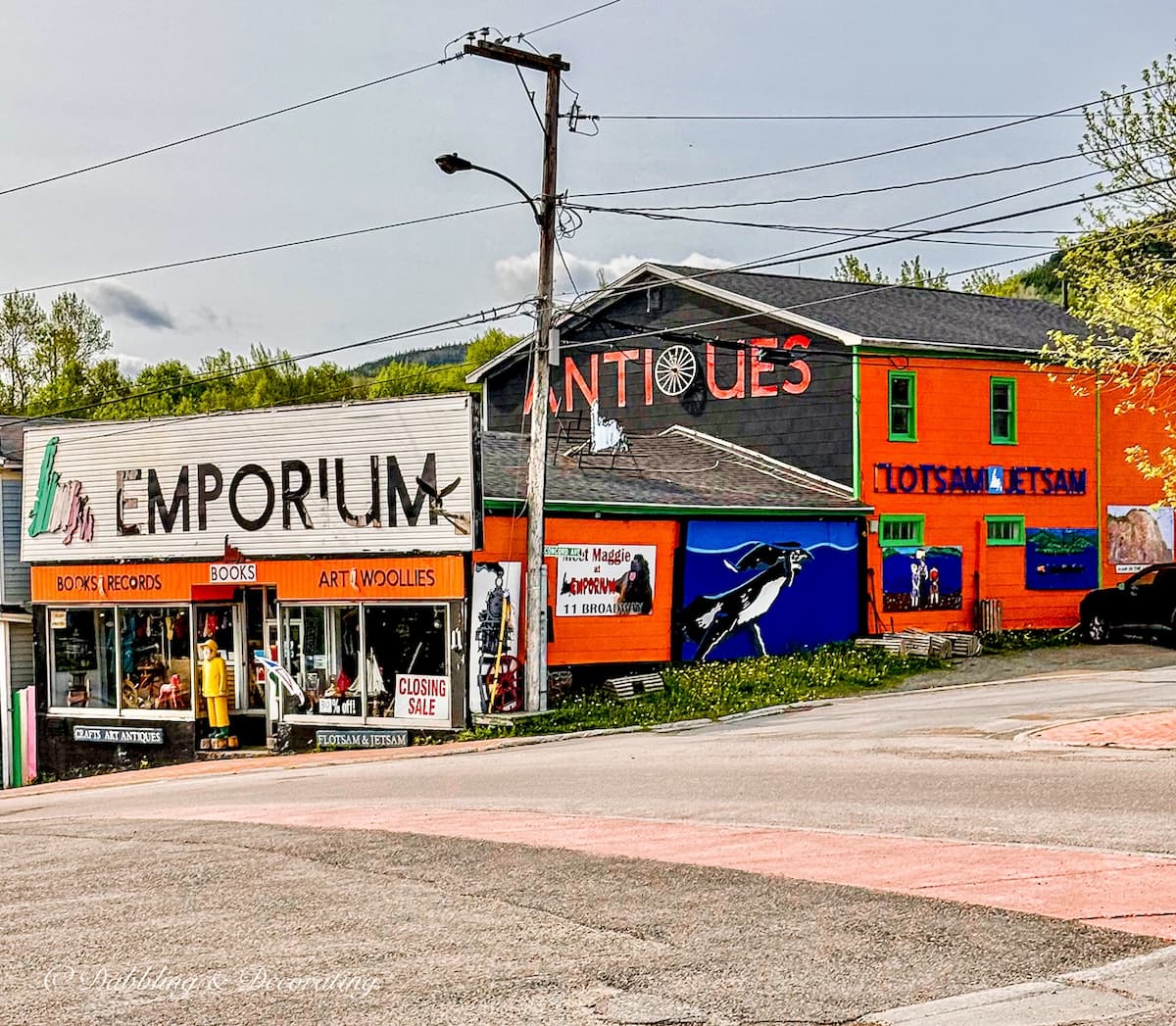 The Emporium and Antiques filled with coastal decor ideas in Common Corner Newfoundland.